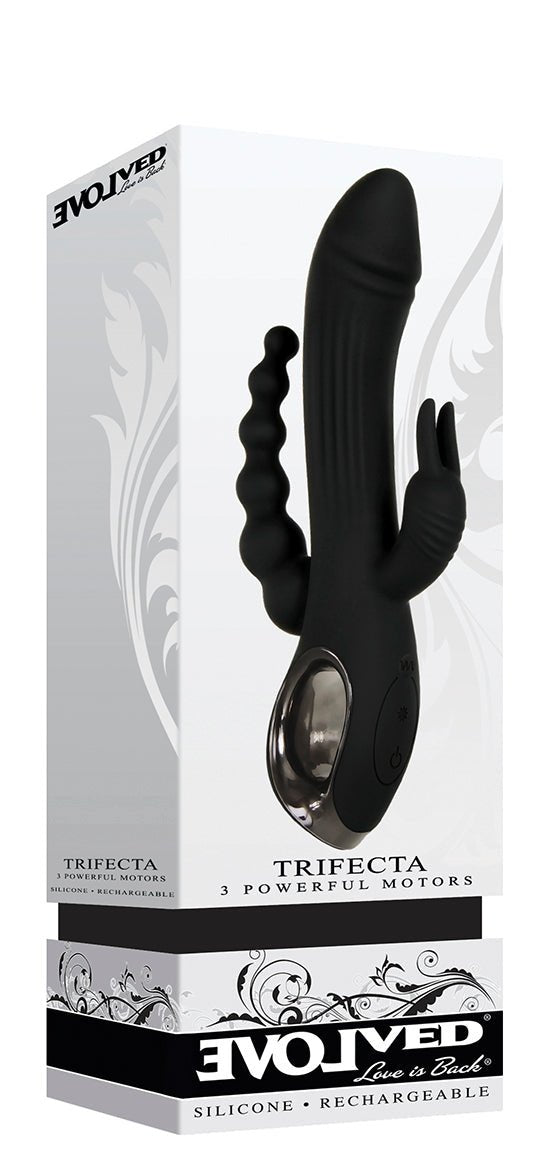 Evolved Trifecta | Triple Stimulation Vibrator with Thrust, Spin & Pulse | Discreet Delivery Romeo Romeo Evolved Trifecta | Triple Stimulation Vibrator with Thrust, Spin & Pulse | Discreet Delivery Romeo Romeo
