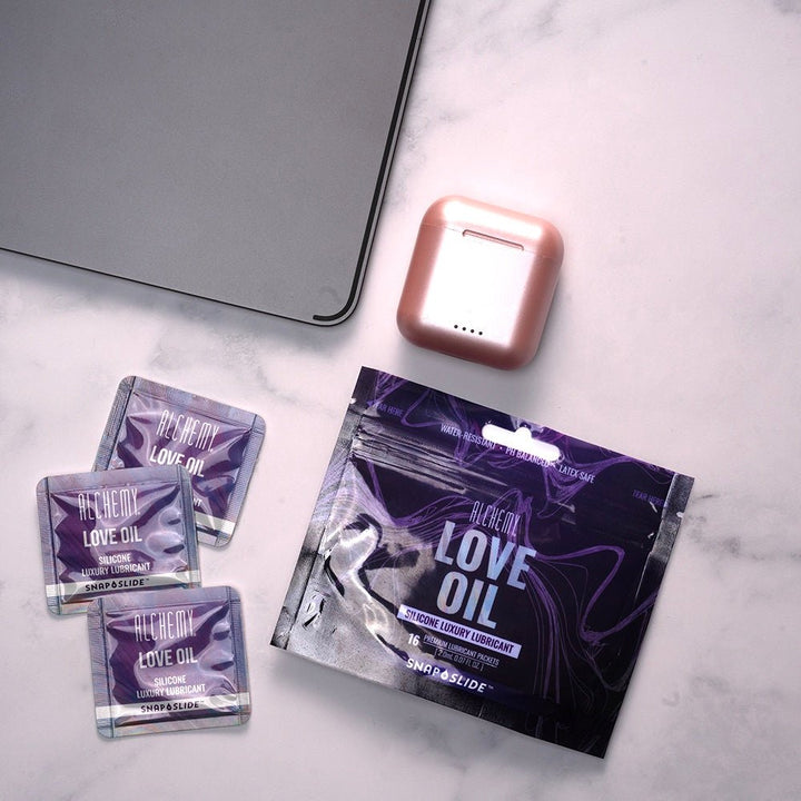 Alchemy Love Oil Snap + Slide Silicone Lube 16ct. - LUBES - Romeo Romeo