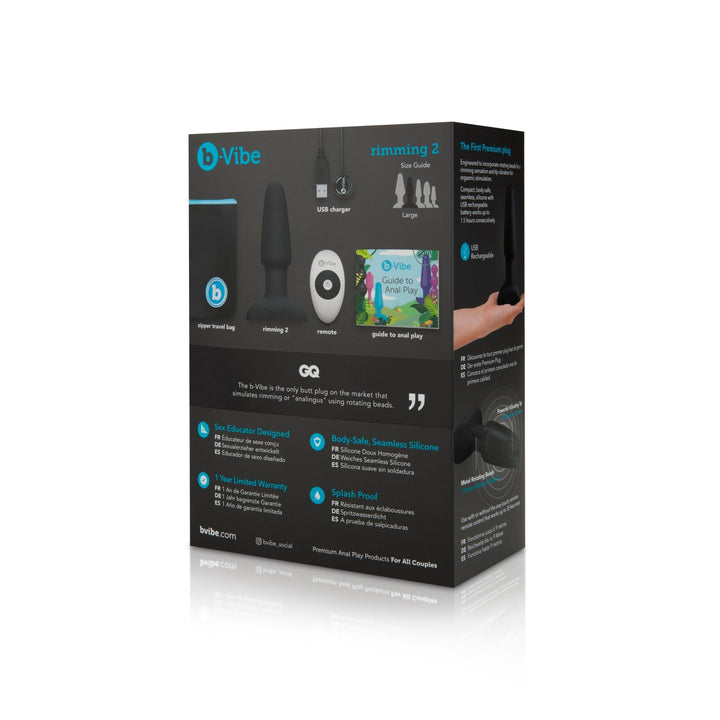 B - Vibe Rimming Plug - ANAL PLAY - Romeo Romeo