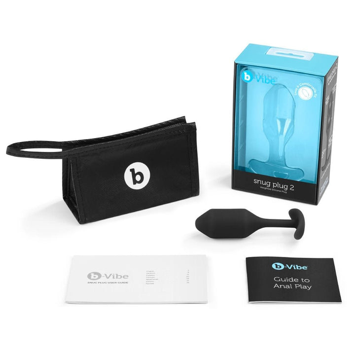 B - Vibe Snug Plug 2 - Black - ANAL PLAY - Romeo Romeo