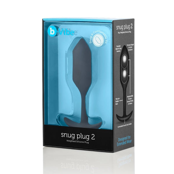 B - Vibe Snug Plug 2 - Black - ANAL PLAY - Romeo Romeo