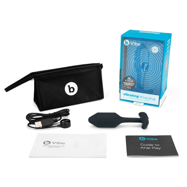 B - Vibe Vibrating Snug Plug 2 Black - ANAL PLAY - Romeo Romeo