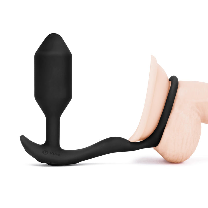B - Vibe Vibrating Snug & Tug M Black - ANAL PLAY - Romeo Romeo