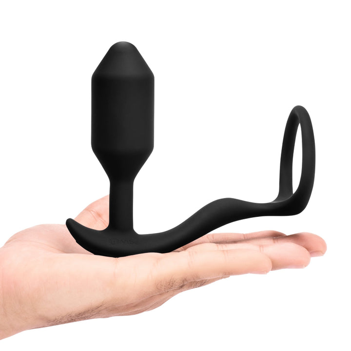 B - Vibe Vibrating Snug & Tug M Black - ANAL PLAY - Romeo Romeo