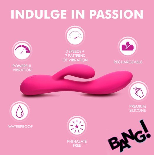 Bang! 10X Flexible Silicone Rabbit - VIBRATORS - Romeo Romeo