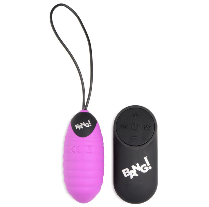 Bang! Textured Silicone Egg Vibrator - VIBRATORS - Romeo Romeo