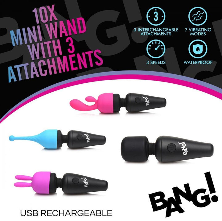 Bang! Wand w/ Attachments - VIBRATORS - Romeo Romeo