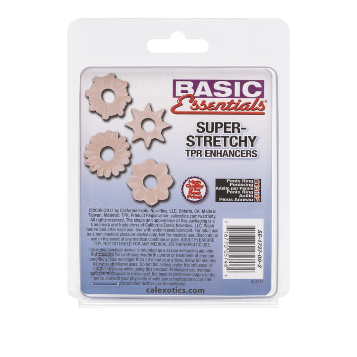 Basic Essentials Super Stretchy Enhancer Rings - FOR HIM - Romeo Romeo