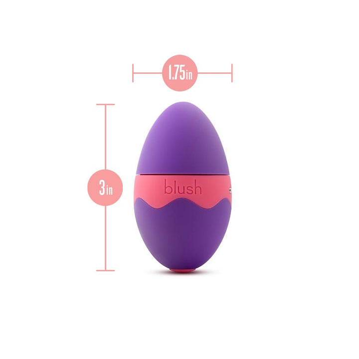 Blush Aria Flutter Tongue Purple Egg Vibrator - VIBRATORS - Romeo Romeo