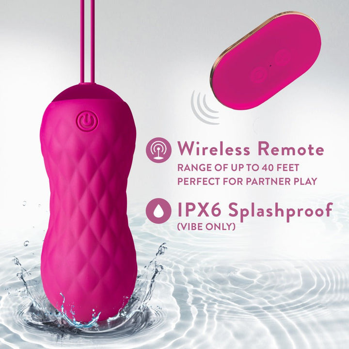 Blush Carina Velvet Egg Vibrator - VIBRATORS - Romeo Romeo