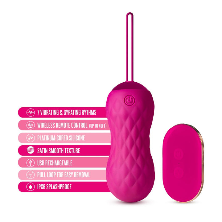 Blush Carina Velvet Egg Vibrator - VIBRATORS - Romeo Romeo