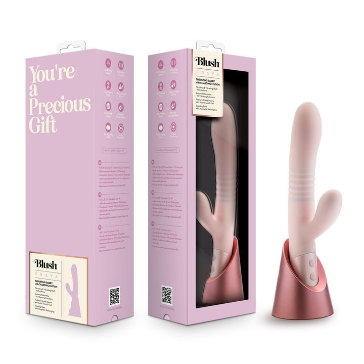 Blush Fraya Pink Rabbit Vibrator - VIBRATORS - Romeo Romeo