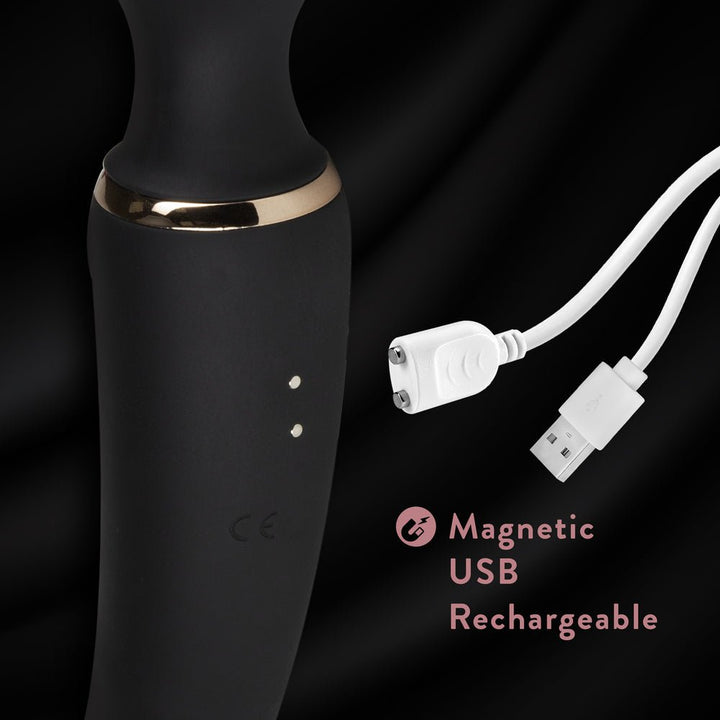 Blush Gia Black Wand Massager - VIBRATORS - Romeo Romeo