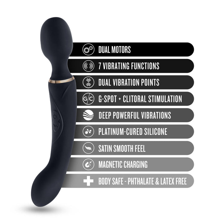 Blush Gia Black Wand Massager - VIBRATORS - Romeo Romeo