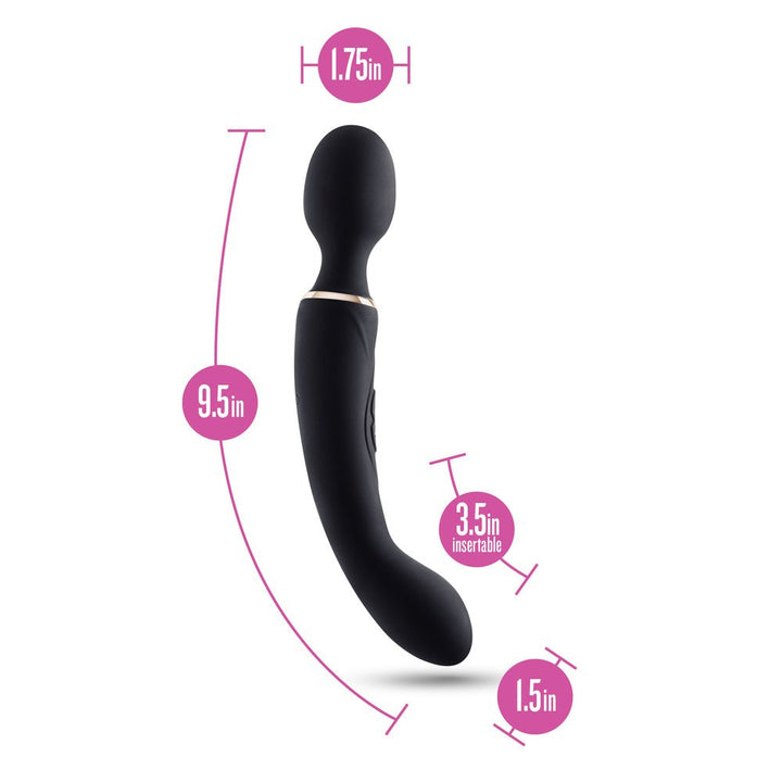 Blush Gia Black Wand Massager - VIBRATORS - Romeo Romeo