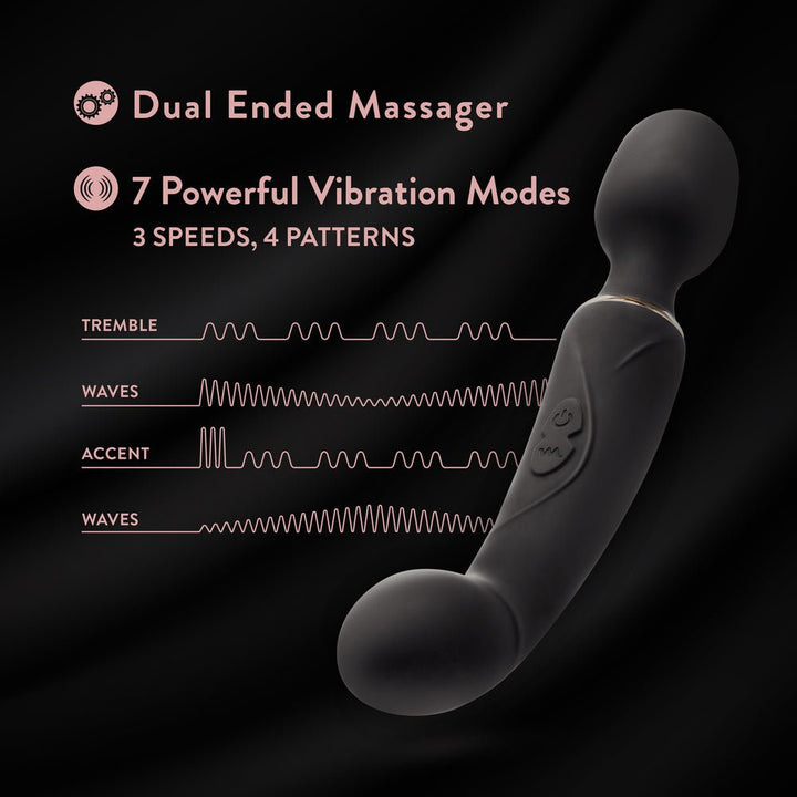 Blush Gia Black Wand Massager - VIBRATORS - Romeo Romeo