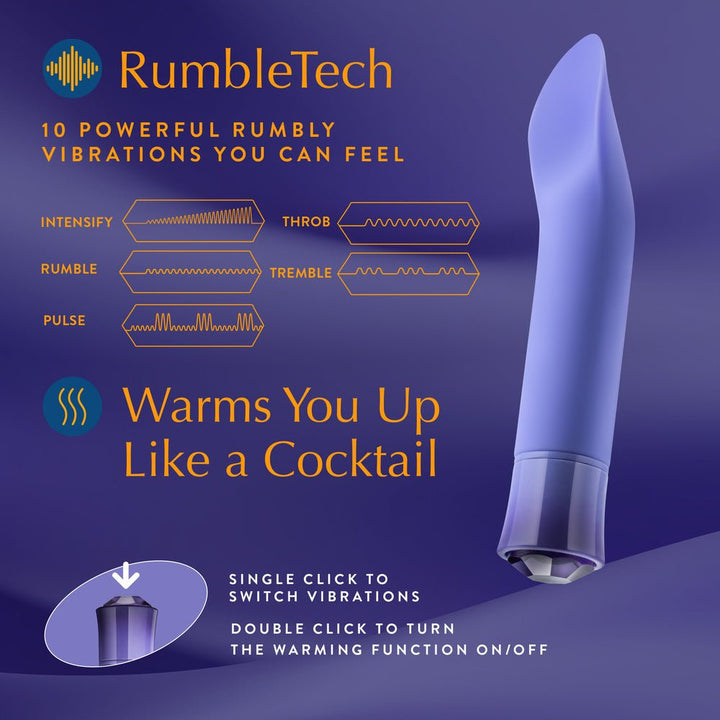 Blush Oh My Gem Enrapture Tanzanite Bullet Vibrator - VIBRATORS - Romeo Romeo