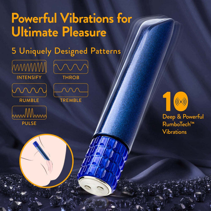 Blush Oh My Gem Mystery Vibe Sapphire Bullet Vibrator - VIBRATORS - Romeo Romeo
