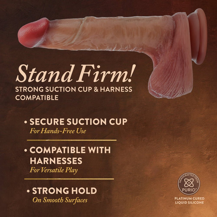 Blush Renaissance DaVinci 8 Inch Sliding Foreskin Dildo - DILDOS - Romeo Romeo