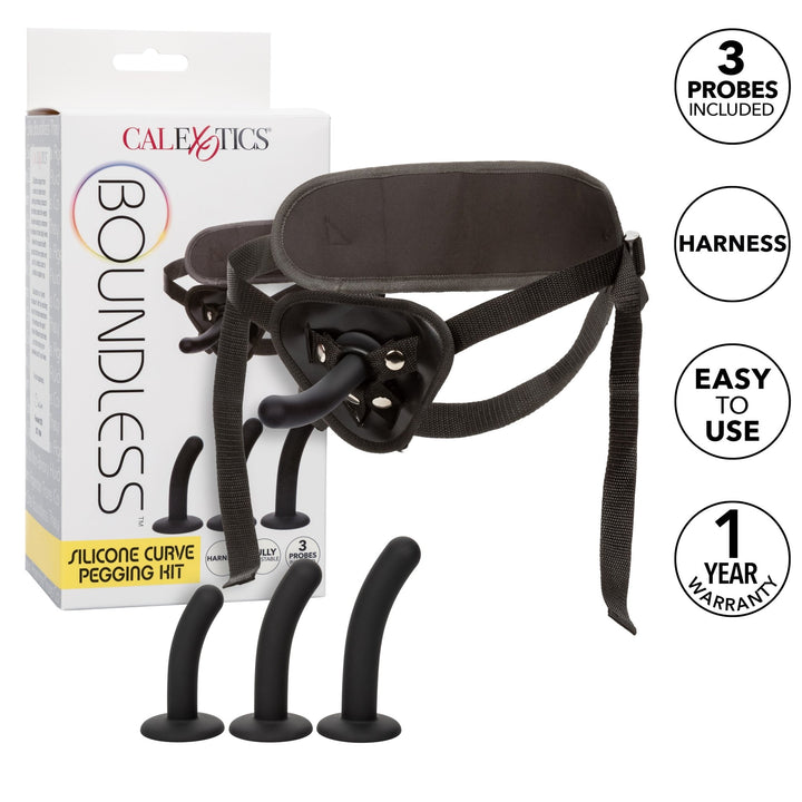Boundless Silicone Curve Pegging Kit - STRAP - ONS - Romeo Romeo