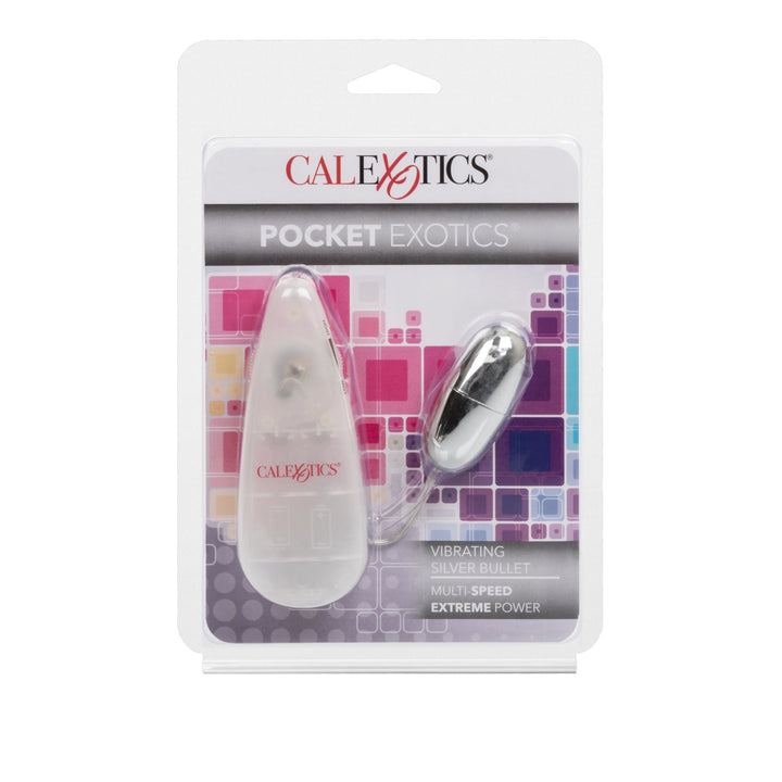 Calexotics Pocket Exotics Vibrating Silver Bullet Vibrator - VIBRATORS - Romeo Romeo