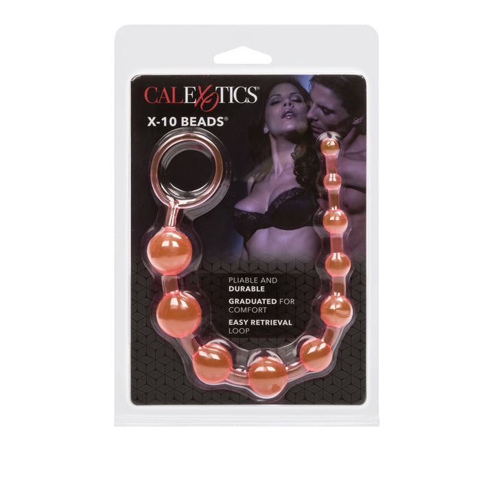 Calexotics X - 10 Silicone Anal Beads - ANAL PLAY - Romeo Romeo
