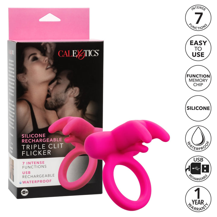 Couples Enhancers Triple Clit Flicker - FOR HIM - Romeo Romeo