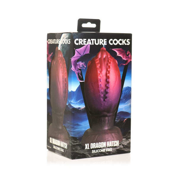 Creature Cocks Dragon Hatch Silicone Egg - XL - ANAL PLAY - Romeo Romeo