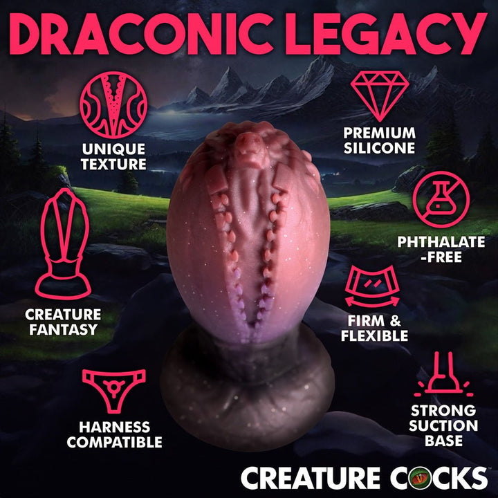 Creature Cocks Dragon Hatch Silicone Egg - XL - ANAL PLAY - Romeo Romeo
