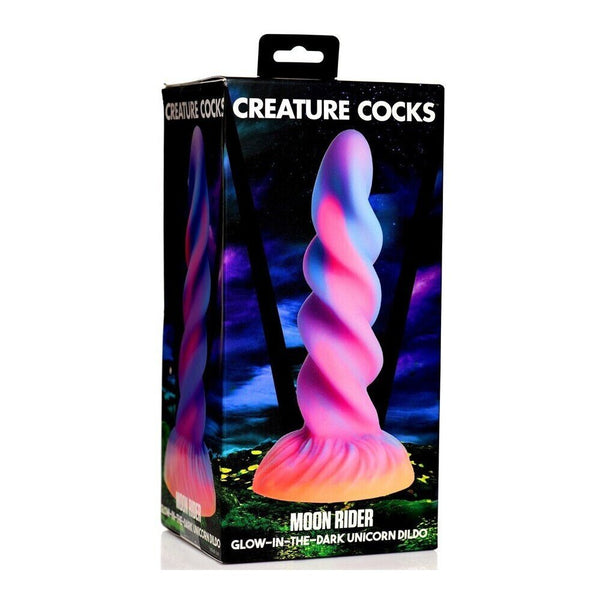 Creature Cocks Moon Rider Glow - in - the - Dark Unicorn Dildo - DILDOS - Romeo Romeo