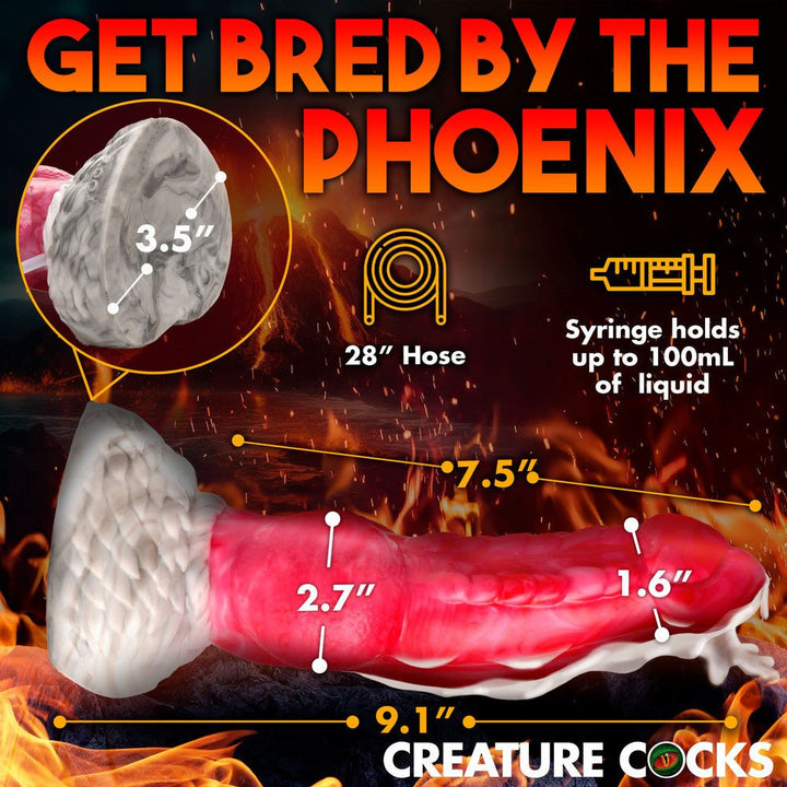 Creature Cocks Resurrector Phoenix Squirting Silicone Dildo - DILDOS - Romeo Romeo