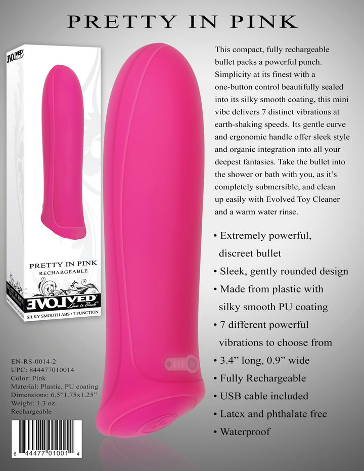 Evolved Novelties - Pretty In Pink - VIBRATORS - Romeo Romeo