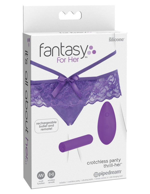 Fantasy for Her Crotchless Panty Thrill - Her - VIBRATORS - Romeo Romeo