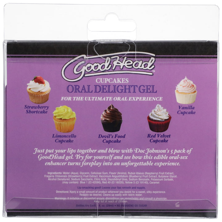 Good Head Oral Delight Gel 5 Pack - ENHANCEMENTS - Romeo Romeo