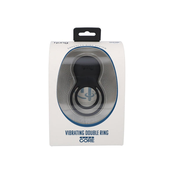 Hung Vibrating Double Cock Ring - FOR HIM - Romeo Romeo