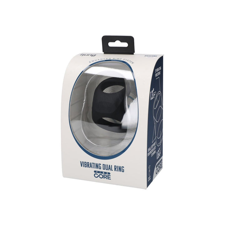 Hung Vibrating Dual Cock Ring - FOR HIM - Romeo Romeo