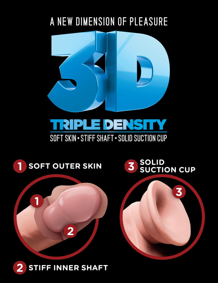 King Cock Plus Triple Density Cock With Balls - DILDOS - Romeo Romeo