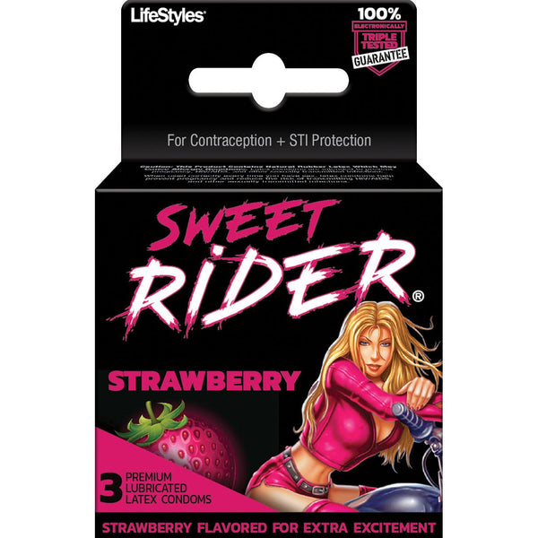 Lifestyles Sweet Rider Strawberry 3Pk - MORE - Romeo Romeo