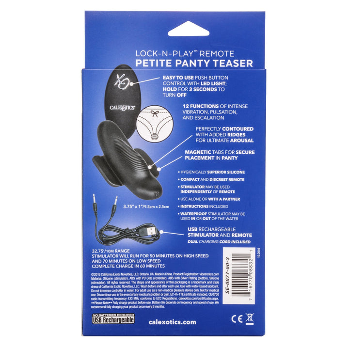 Lock - N - Play™ Remote Petite Panty Teaser - VIBRATORS - Romeo Romeo