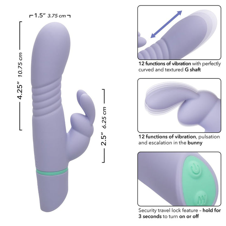 Love Bunny Thrusting Bunny Rabbit Vibrator - VIBRATORS - Romeo Romeo