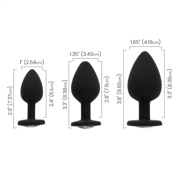 Master Series Dirty Words Silicone Anal Plug Set - ANAL PLAY - Romeo Romeo