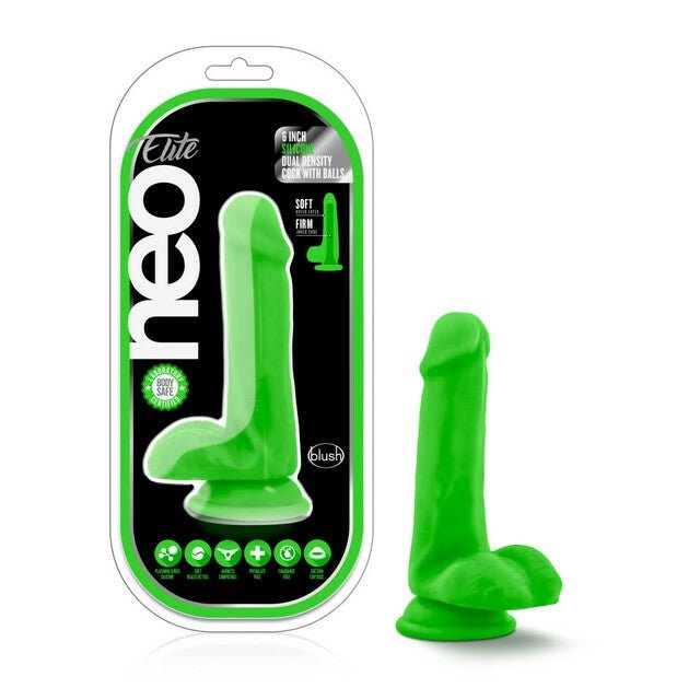 Neo Silicone Dual Density Cock With Balls - DILDOS - Romeo Romeo
