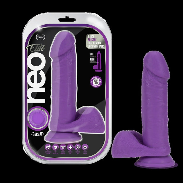 Neo Silicone Dual Density Cock With Balls - DILDOS - Romeo Romeo