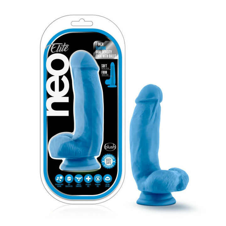Neo Silicone Dual Density Cock With Balls - DILDOS - Romeo Romeo