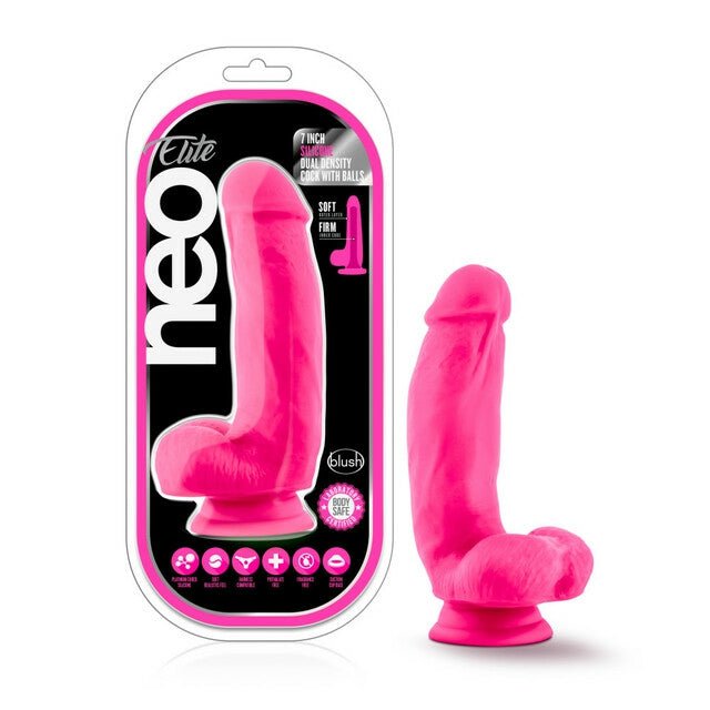Neo Silicone Dual Density Cock With Balls - DILDOS - Romeo Romeo