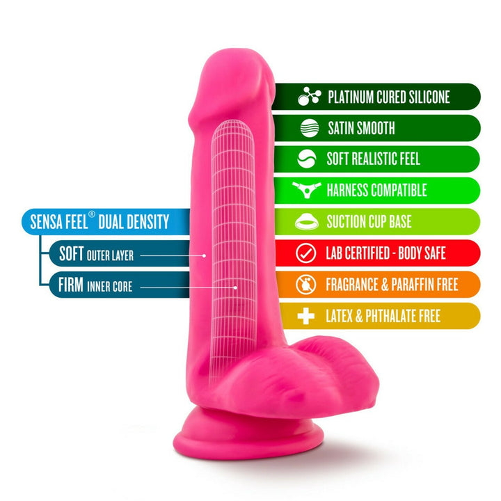 Neo Silicone Dual Density Cock With Balls - DILDOS - Romeo Romeo
