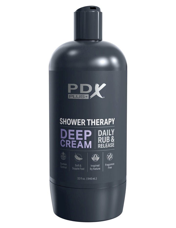 PDX Shower Therapy Deep Cream Stroker - FOR HIM - Romeo Romeo