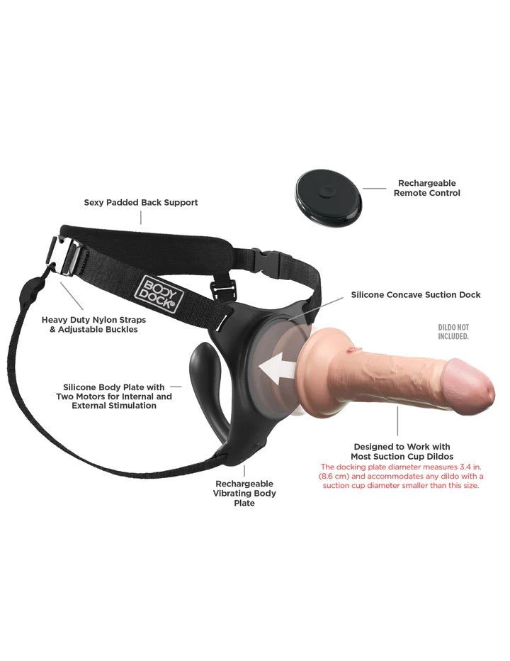 Pipedream - Body Dock G - Spot Pro Harness - STRAP - ONS - Romeo Romeo