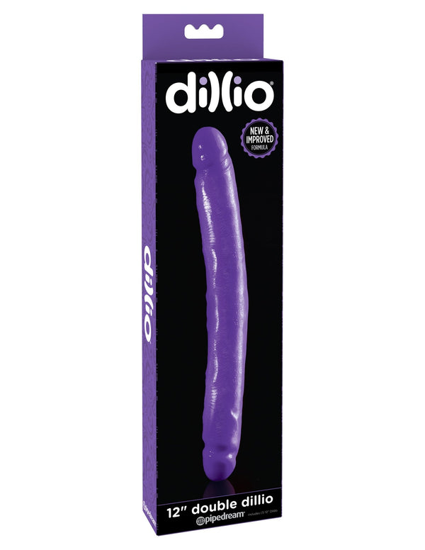 Pipedream 12" Dillio Double Dong purple dildo 