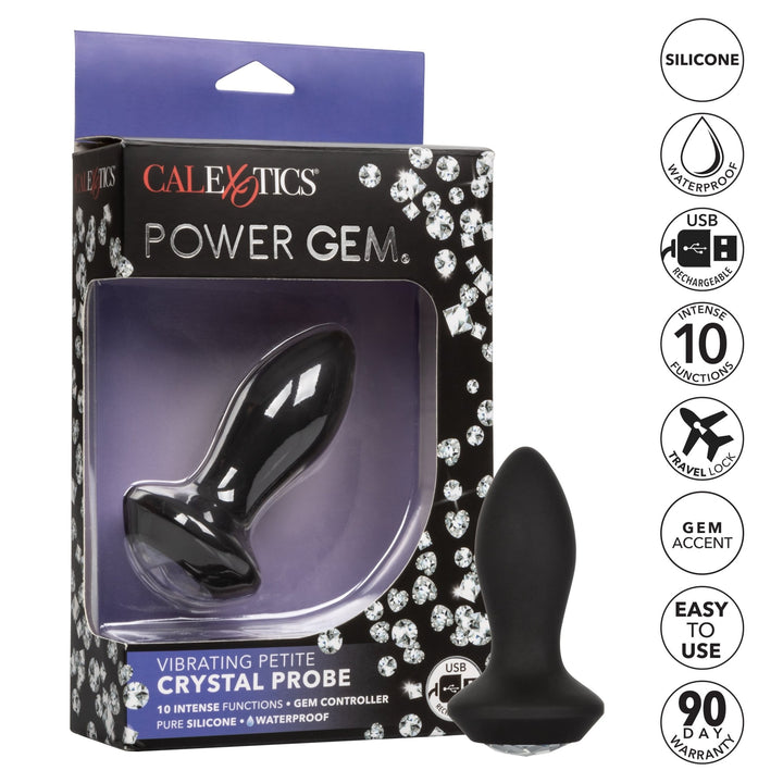 Power Gems Vibrating Crystal Petite Probe - ANAL PLAY - Romeo Romeo